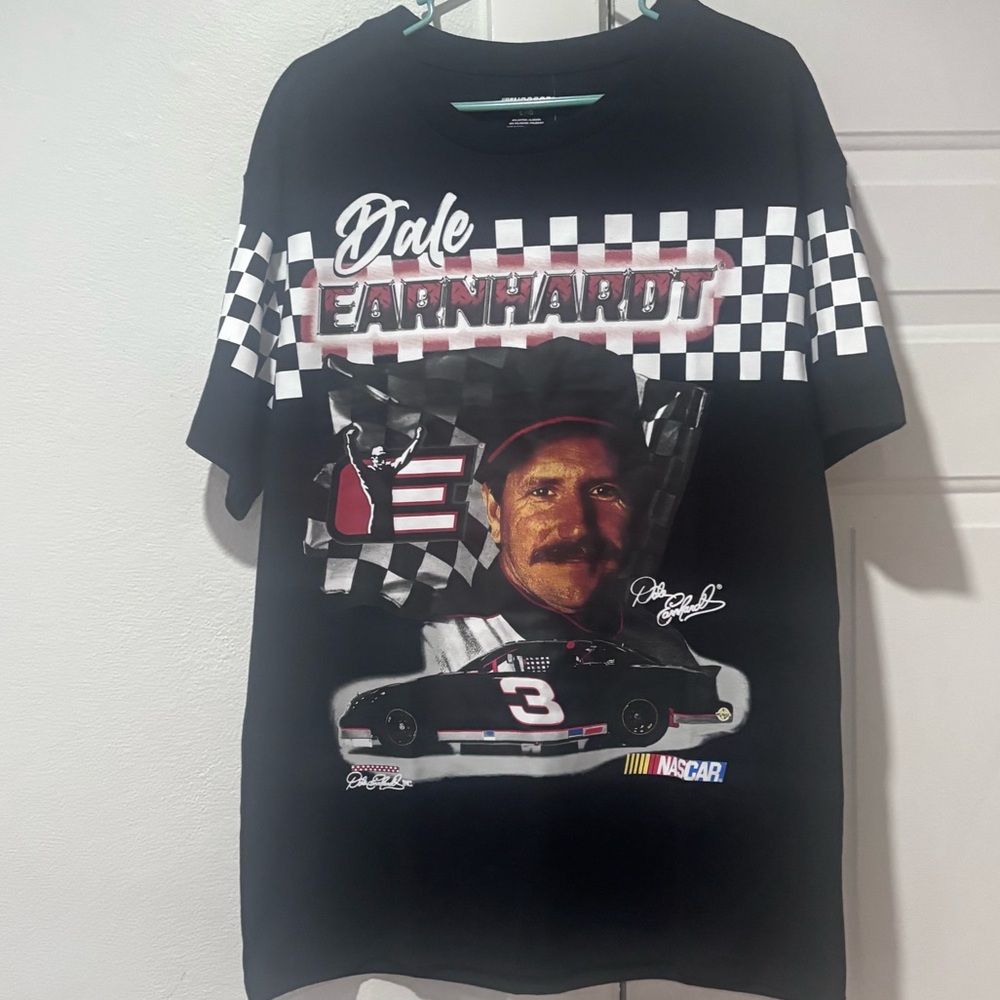 Nascar Dale Earnhardt Black Graphic Short Sleeve Tee